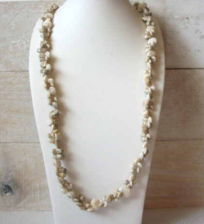 Vintage Natural Organic Shell Necklace 51820