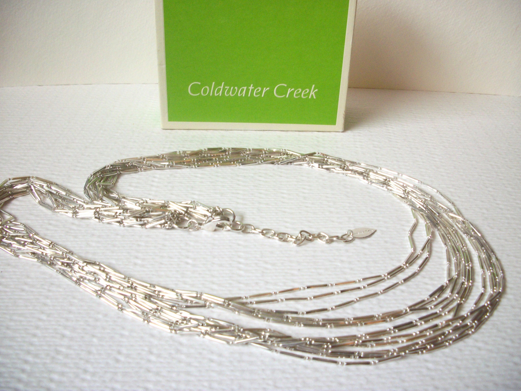 Vintage Coldwater Creek Silver Tones Long Necklace 112420