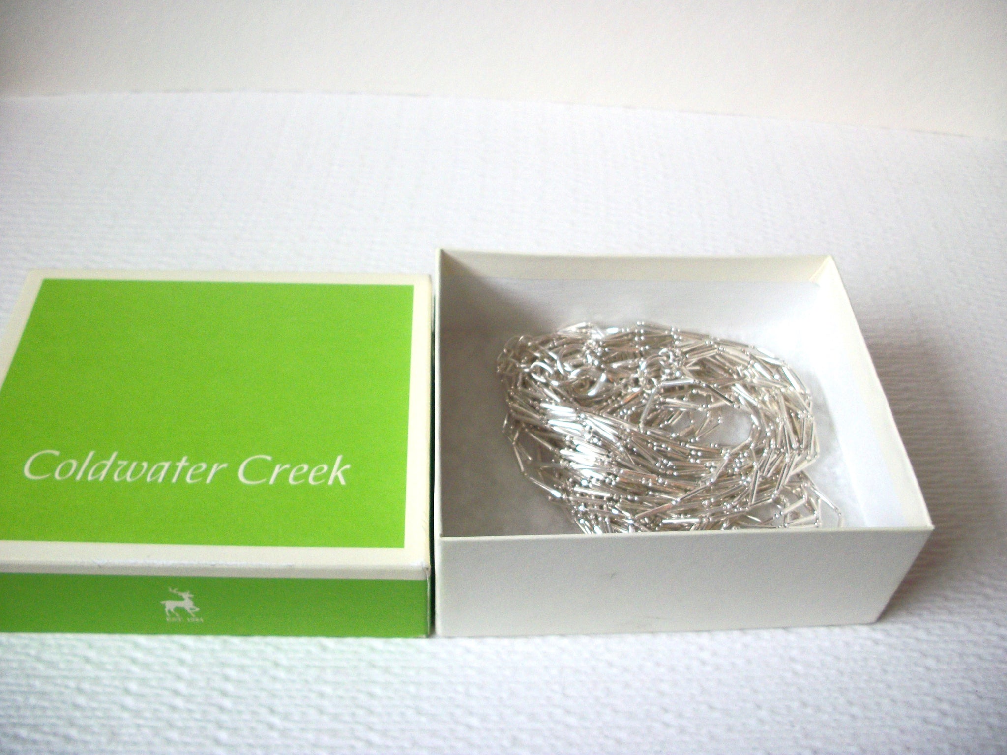 Vintage Coldwater Creek Silver Tones Long Necklace 112420