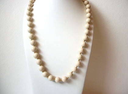 Retro Tan Plastic Beads Necklace 112320