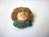 1950s Old Plastic Scarecrow Brooch Pin 121416