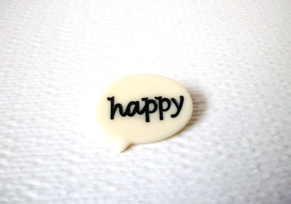 Vintage 1950s Happy Brooch  Pin 112320