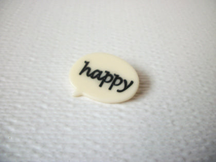 Vintage 1950s Happy Brooch  Pin 112320