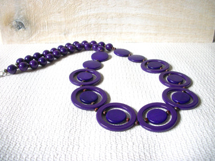 Retro Vivid Purple Necklace 51920