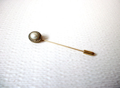 Vintage SARAH Glass Pearl Stick Pin 112320