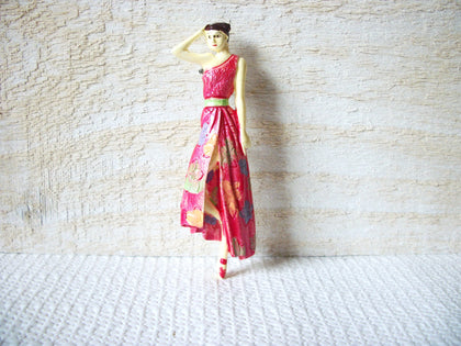 1950s Old Plastic Woman Brooch 52020