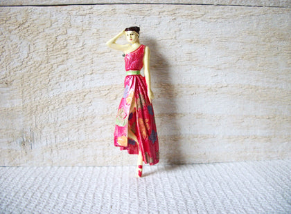 1950s Old Plastic Woman Brooch 52020