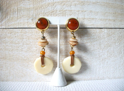 Retro 1970s Massive Dangle Earrings 52020