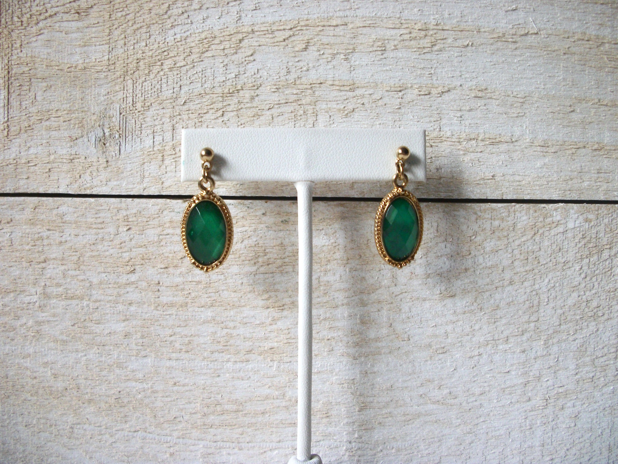 Retro Turquoise Green Dangle Earrings 52020