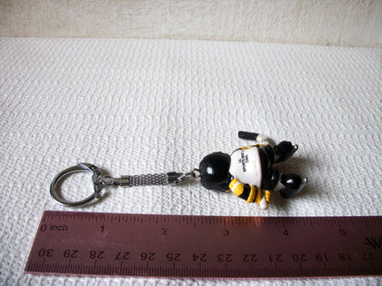 Vintage 1986 Hockey Player Key Ring 52120
