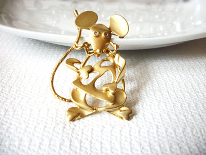 Vintage Large Mouse Brooch 41020