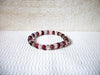 Retro Clear Burgundy Glass bracelet 52120