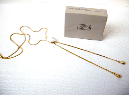 Vintage 1985 AVON Sea Swirls Lariat Necklace 112920