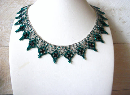 Vintage Glass Necklace 52220