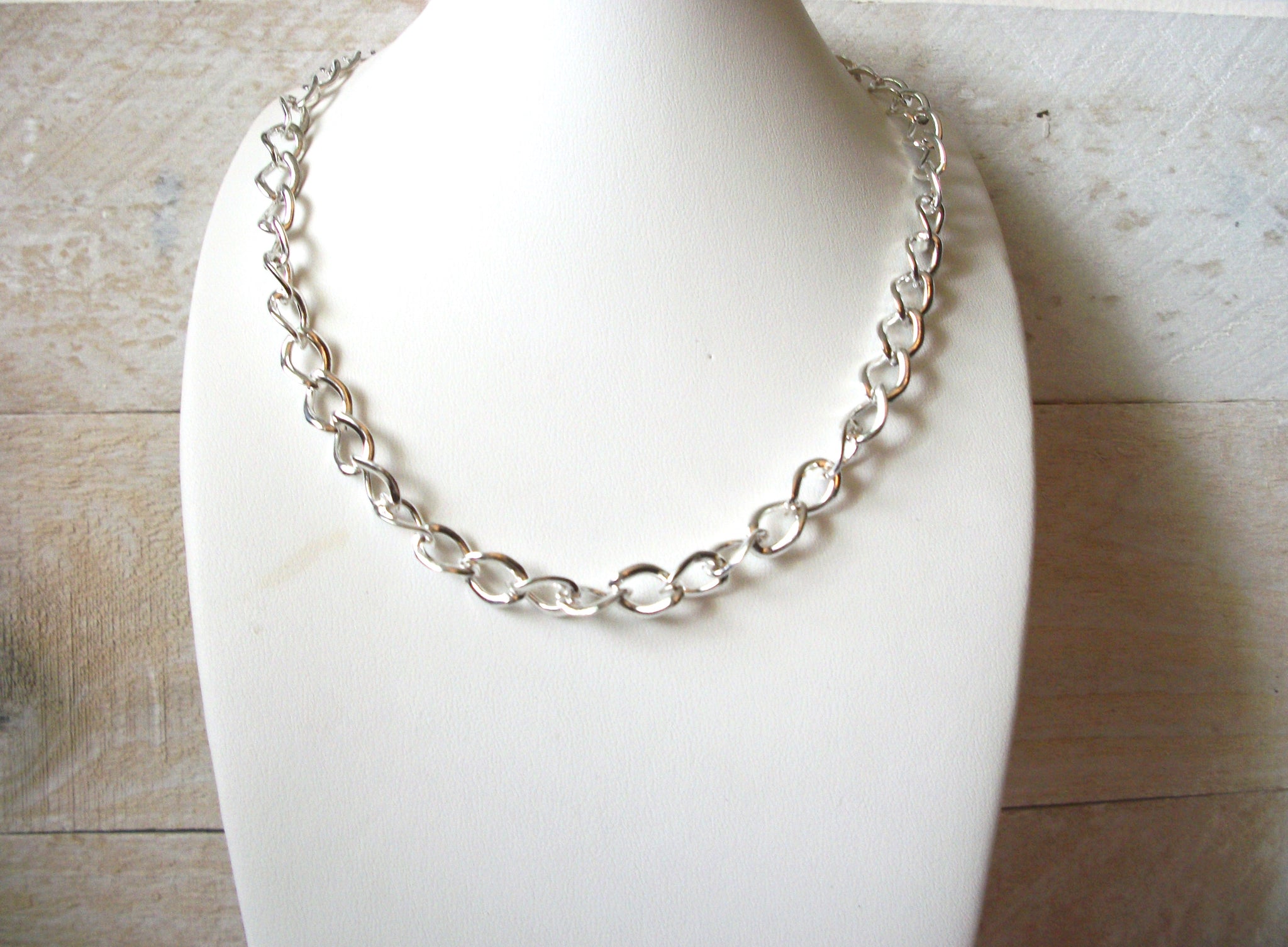 Retro Silver Link Alloy Necklace 52220