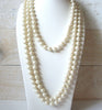 72 Inch Glass Dipped Pearl Necklace 52220