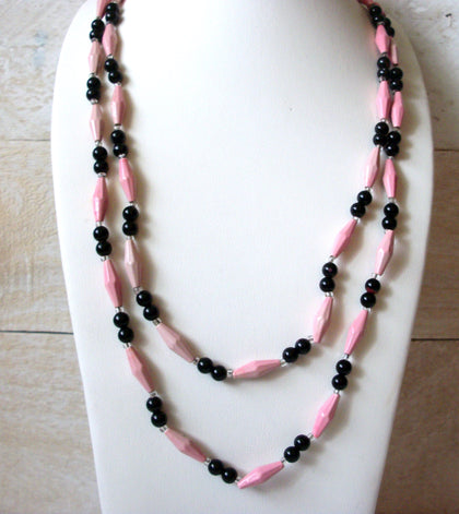 48 Inch Retro Old Plastic Necklace 52220