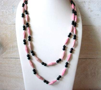 48 Inch Retro Old Plastic Necklace 52220