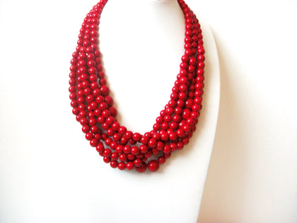Retro Drama Red Necklace 112620
