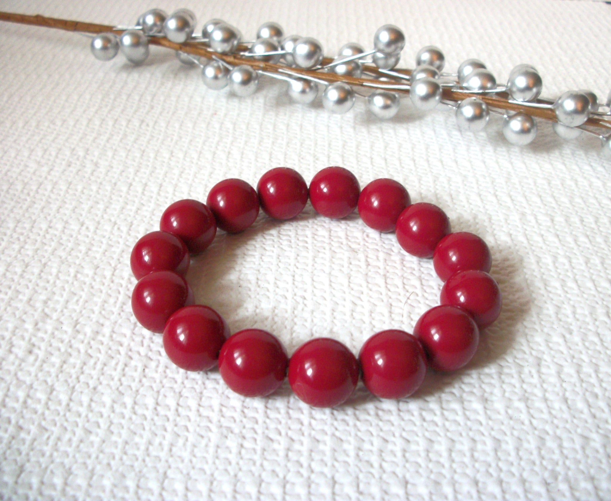 Vintage Cranberry Red Bracelet 42120