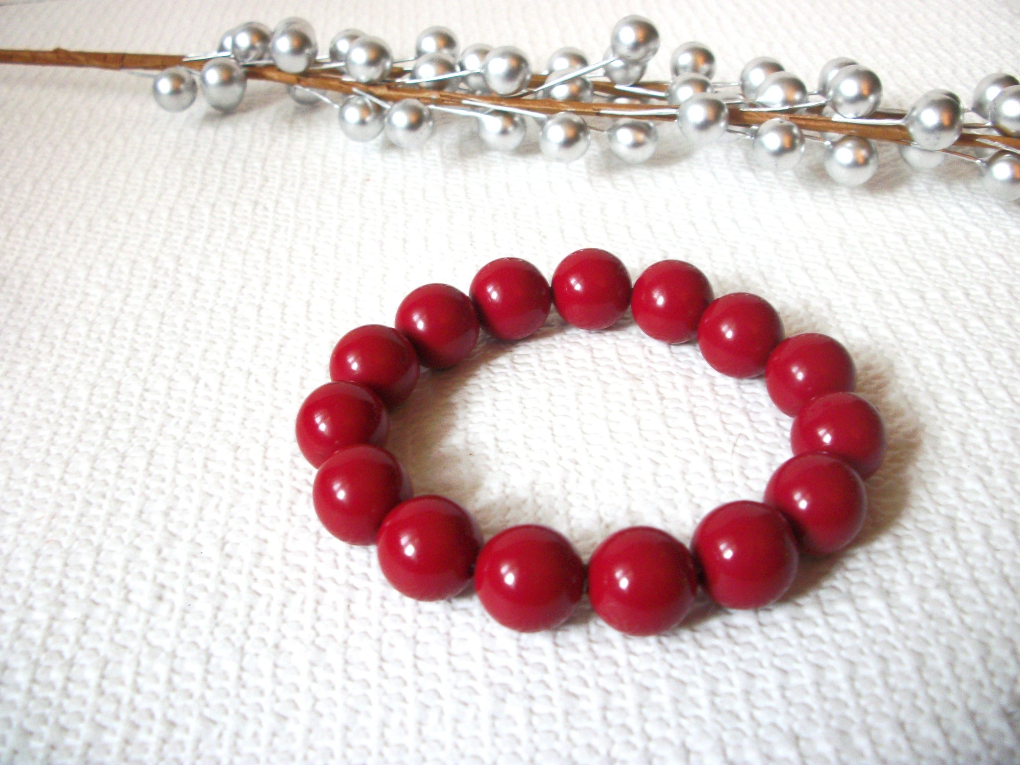 Vintage Cranberry Red Bracelet 42120