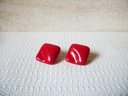 Retro Red Molded Earrings 52320