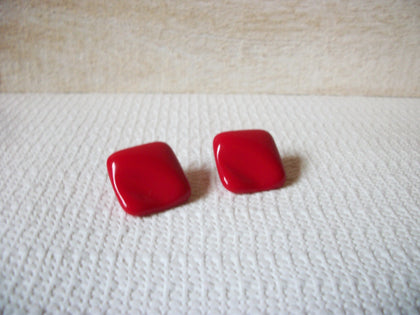 Retro Red Molded Earrings 52320