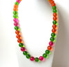 Retro Colorful Translucent Necklace 112720