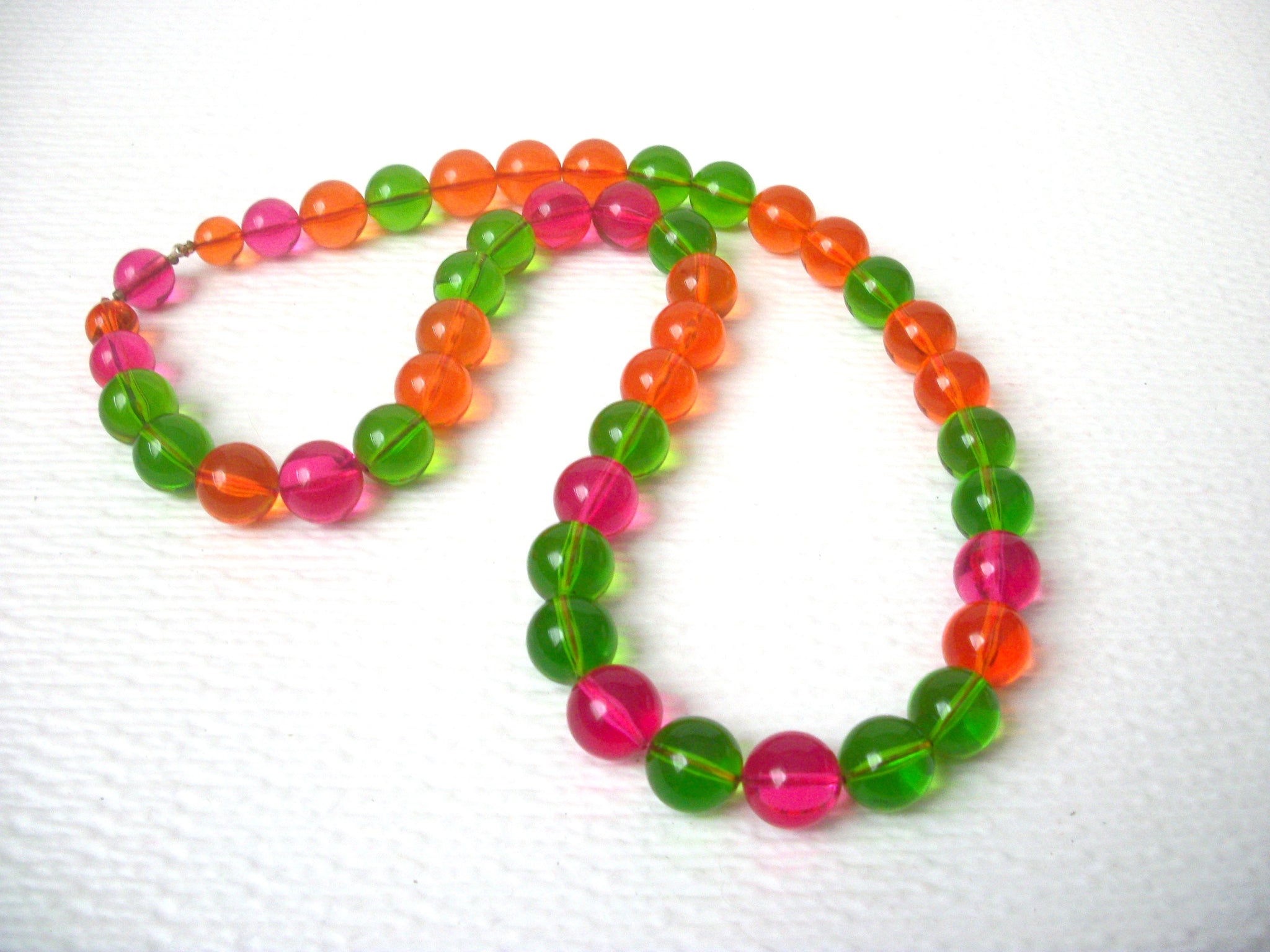 Retro Colorful Translucent Necklace 112720