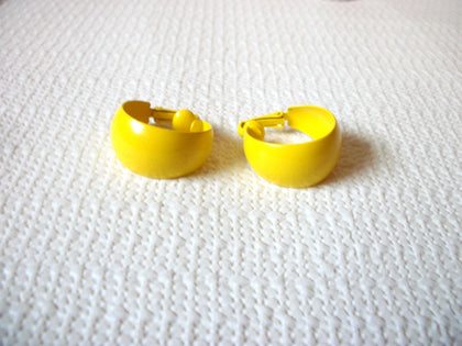 Retro Yellow Hoop Earrings 52320