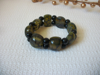 Hand Made Olive Moss Dragon Veins Bracelet 42220
