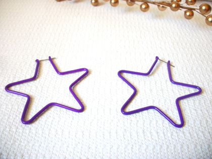 Retro Purple Large Earrings 42220