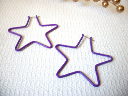 Retro Purple Large Earrings 42220