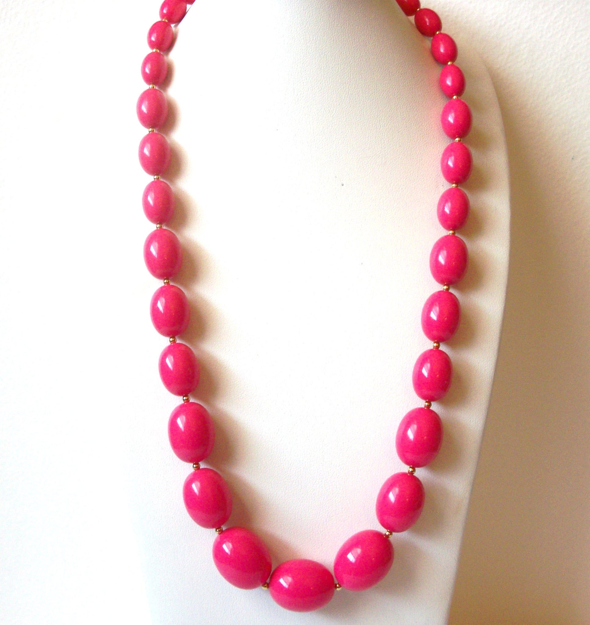 Retro Pink Gold Necklace 113020