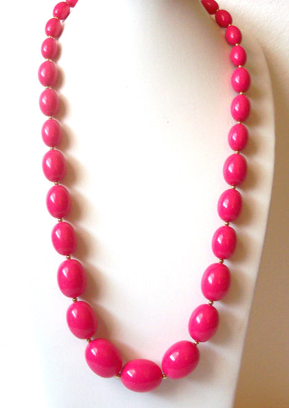 Retro Pink Gold Necklace 113020