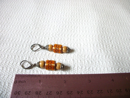 Bohemian Carved Wood Earrings 52320