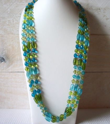 Retro 30 Inch Czech Glass Necklace 52420