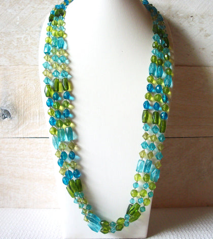 Retro 30 Inch Czech Glass Necklace 52420