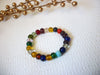 Colorful German Bullseye Glass Bracelet 42220