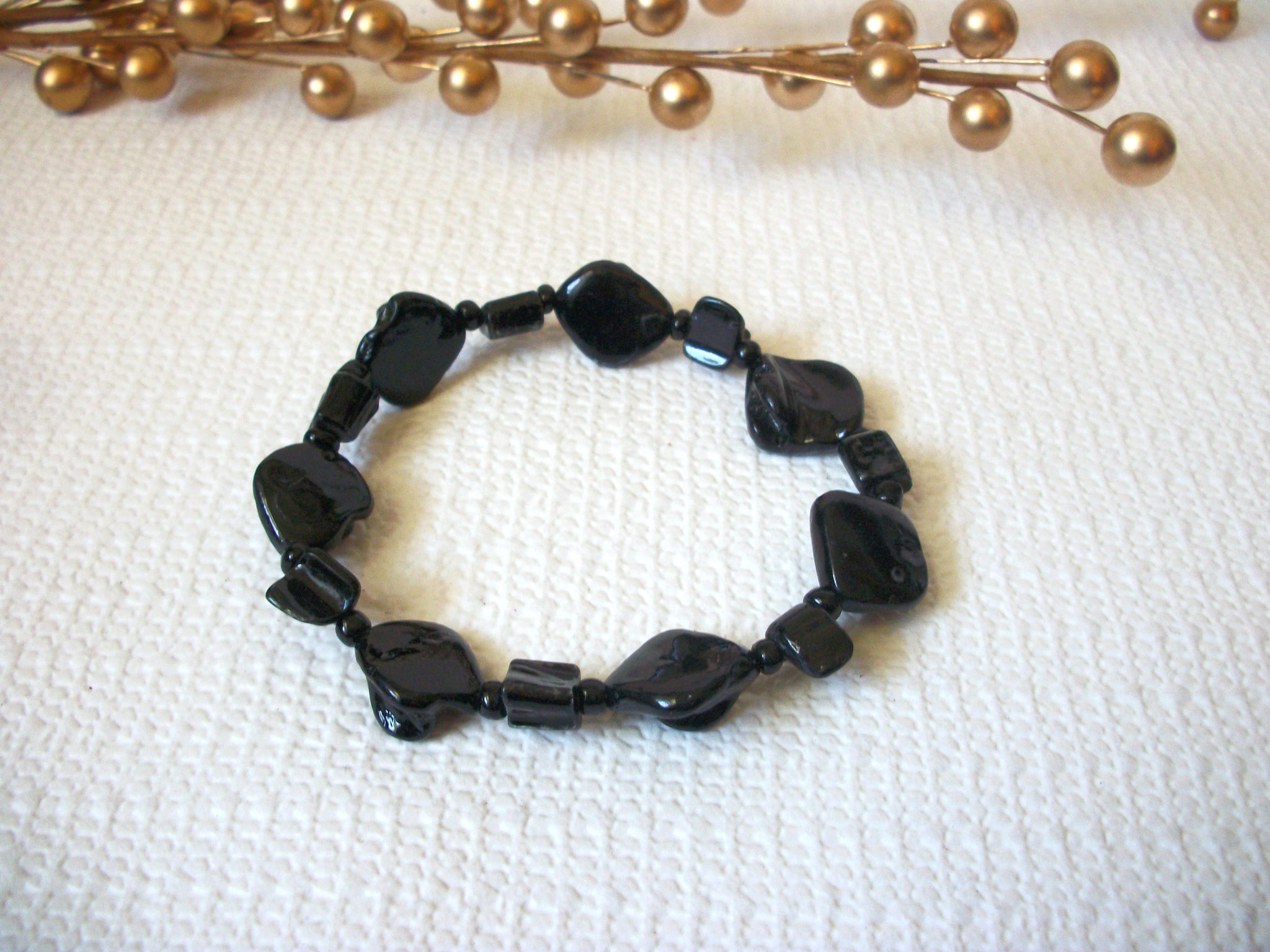 Vintage Black Shell Bracelet 42220