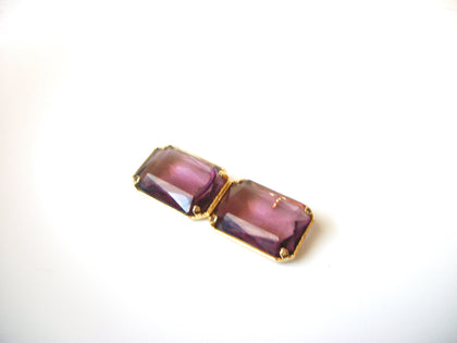 Retro Lilac Glass Brooch Pin 113020