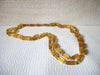 1950s Vintage Amber Gold Glass Necklace 52420