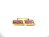 Retro Lilac Glass Brooch Pin 113020
