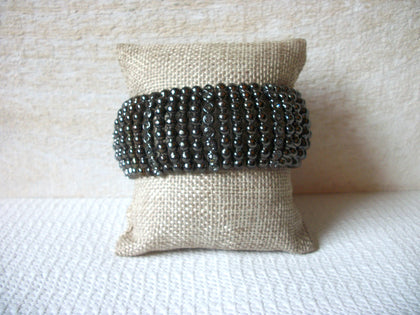 Vintage Dark Metal Rhinestones Bracelet 52420