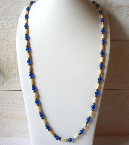 Retro Pearls Glass Necklace 52520