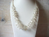 Retro White Clear Lucite Necklace 52520