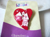 Lucinda Pins, Heart Valentine House Pins 42320