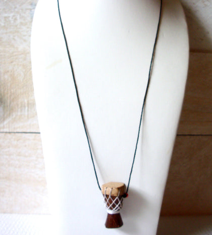 African Drum Necklace 52620