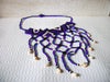 African Cowrie Shell Glass Choker Necklace 52620