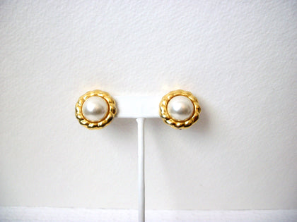 Vintage1950s Faux Pearl Earrings 112920